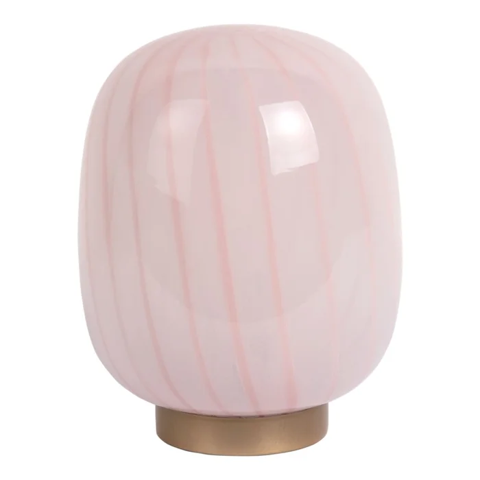 Růžová stolní lampa Summer Globe