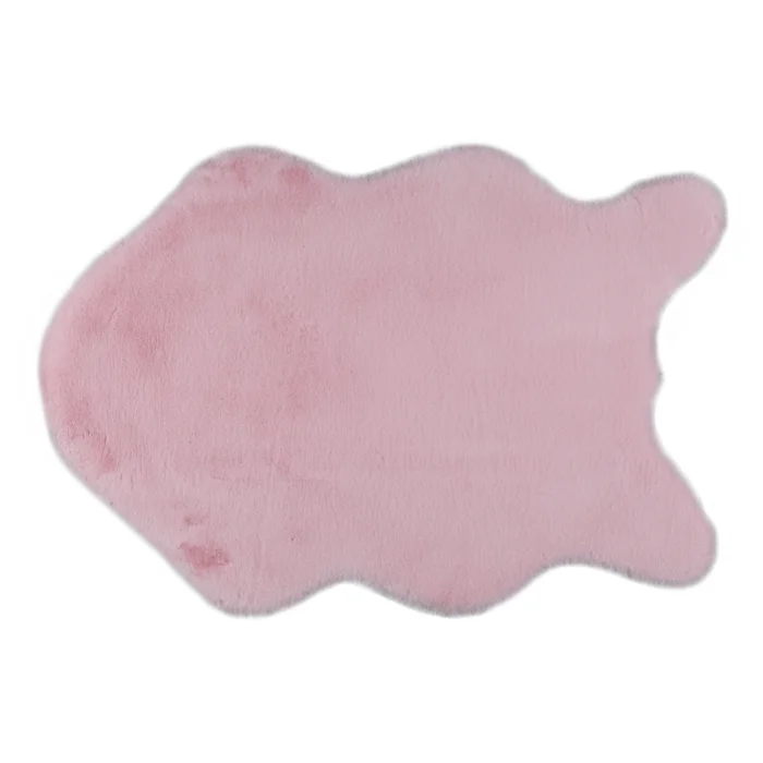 Růžová umělá kožešina RABIT TYP 5, 60×90 cm