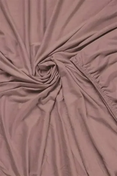 Růžové bavlněné prostěradlo Jersey 90x200/220 cm