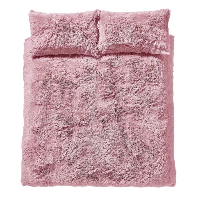 Růžové povlečení na dvoulůžko 230x220 cm Cuddly Deep Pile