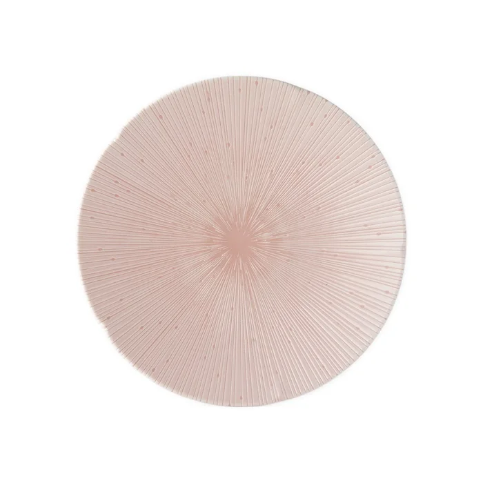 Růžový keramický talíř ICE PINK 24 cm MIJ