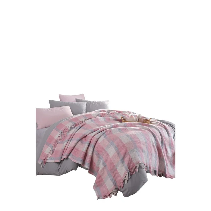Růžový přehoz 180x220 cm Warm Soft