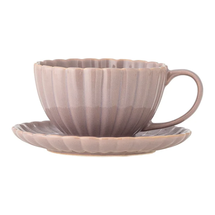 Růžový šálek na cappuccino 220 ml