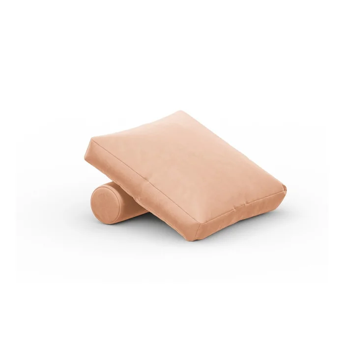 Růžový sametový polštář Rome Velvet