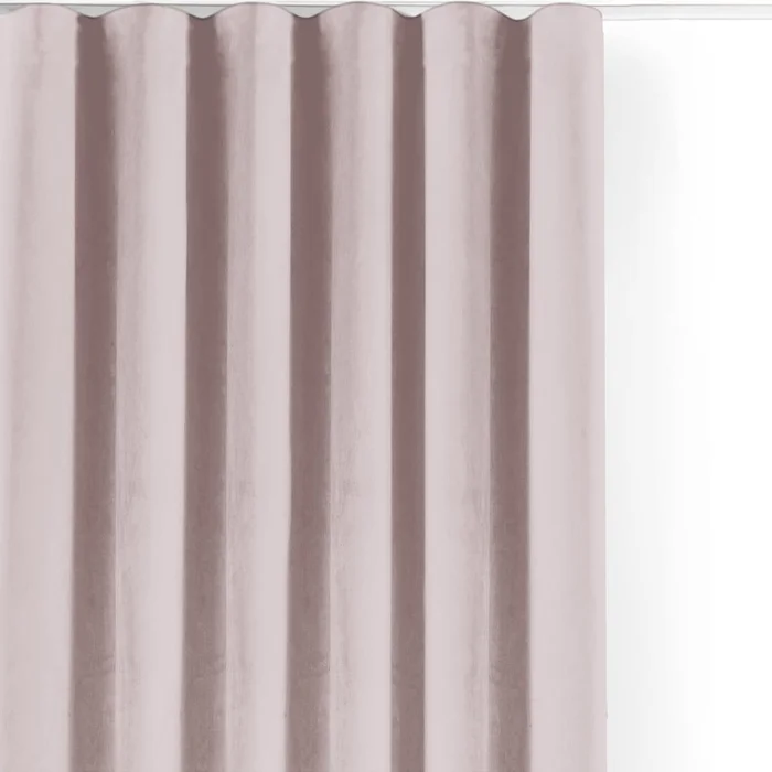 Růžový sametový závěs Velto 400x270 cm