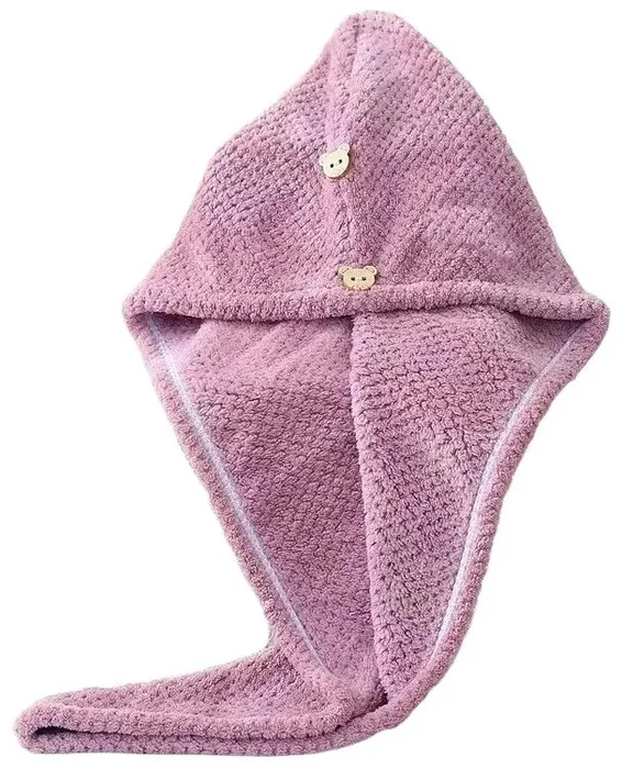 Růžový turban na vlasy z mikrovlákna