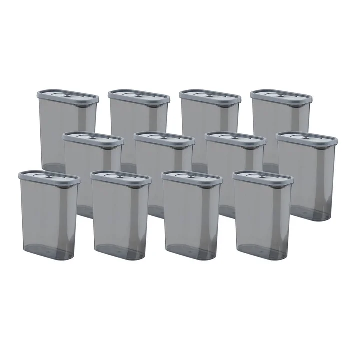 Sada 12 plastových dóz na potraviny Hermia