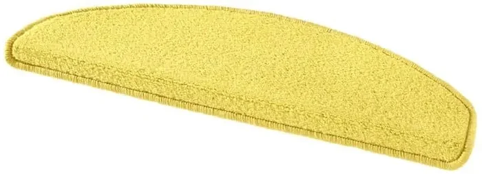 Sada 15 nášlapů na schody Fancy 103002 – žluté, půlkruhové 23×65 cm