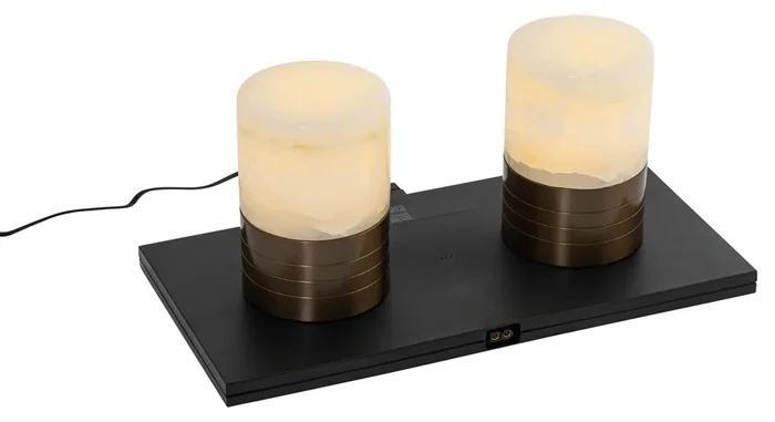 Sada 2 dobíjecích RGBW stolních lamp v tmavě bronzovém provedení - Alessia