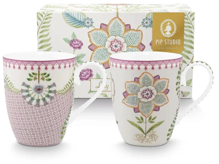 Sada 2 hrnků Lily & Lotus 350 ml - lila