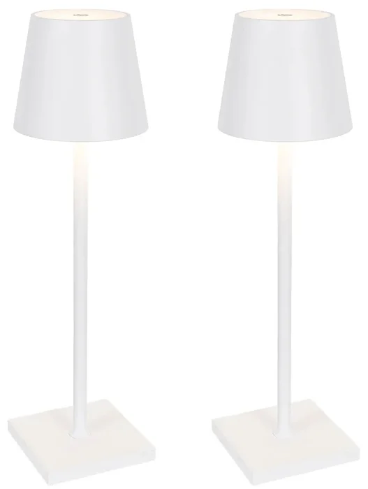Sada 2 moderních venkovních LED stolních lamp Janet
