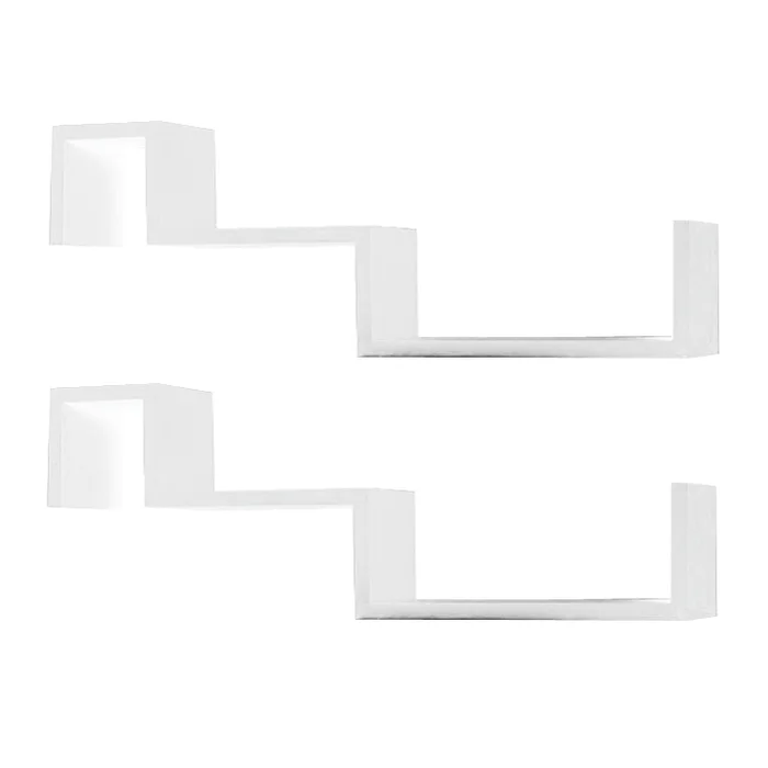 Sada 2 polic MDF foliovaná bílé – FRI NEW