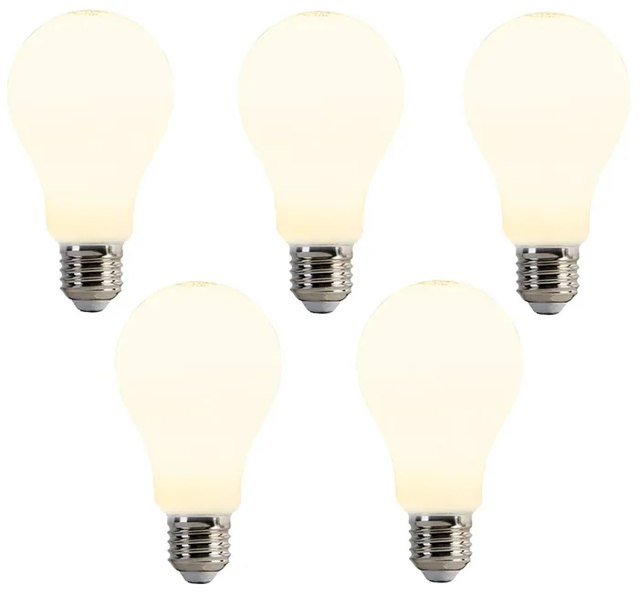Sada 5 LED žárovek E27 A67 8W 900lm 2700K