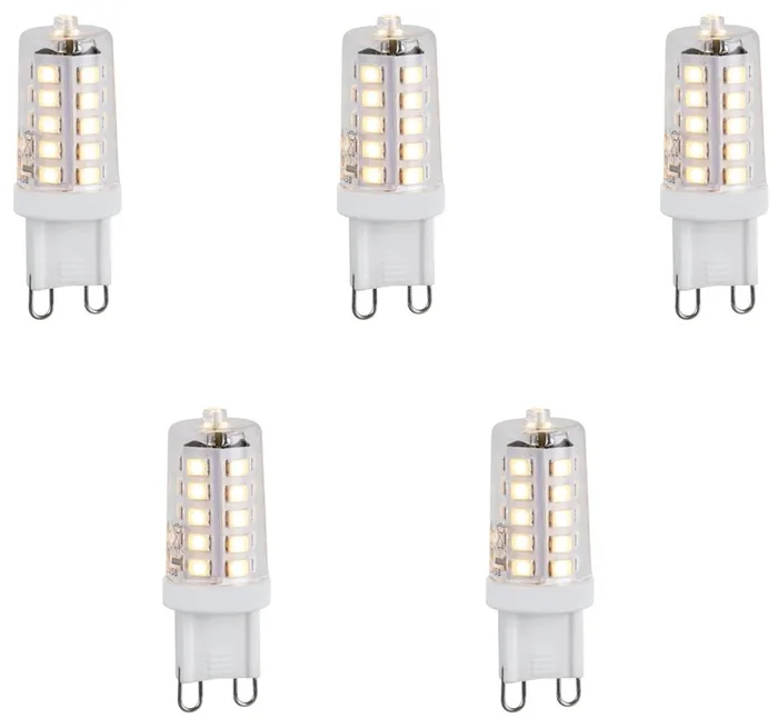 Sada 5 stmívatelných LED G9 1,2W