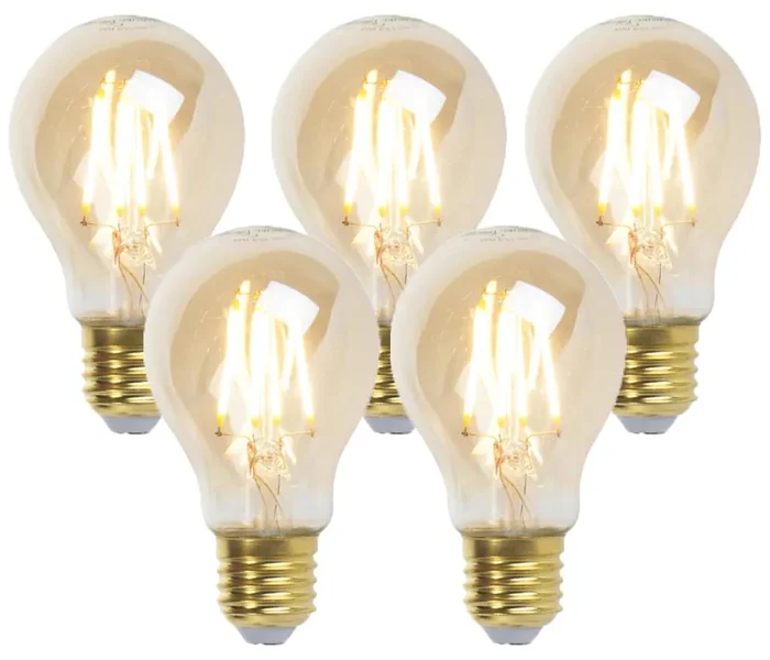 Sada 5 stmívatelných LED žárovek Goldline 5W