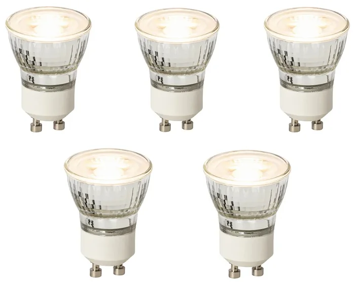 Sada 5 stmívatelných LED žárovek GU10 4W 200lm 2700K