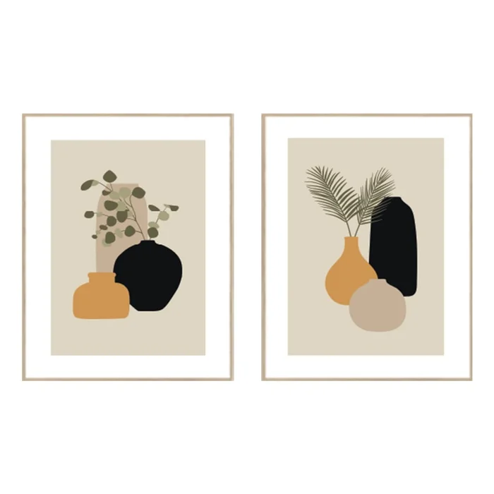 Sada dvou obrazů 30x40 cm Plants Graphic