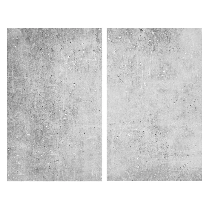 Sada krytů na sporák z tvrzeného skla 2 ks 52x30 cm Concrete Allstar