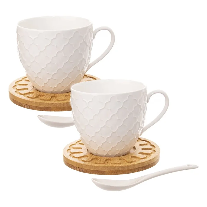 Sada porcelánových hrnků 250 ml Whiteline Orion