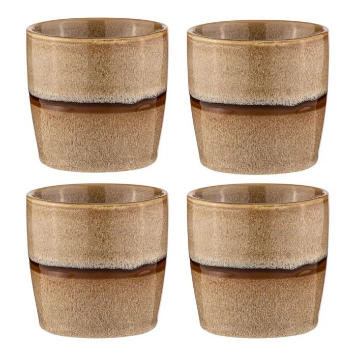 Sada porcelánových hrnků na espresso 4 ks 350 ml