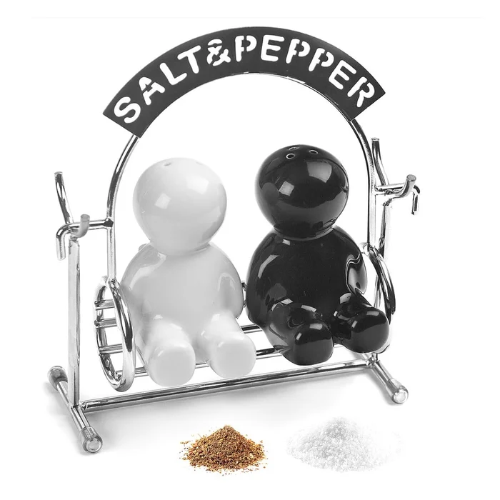 Sada slánky a pepřenky s držákem Salt & Pepper