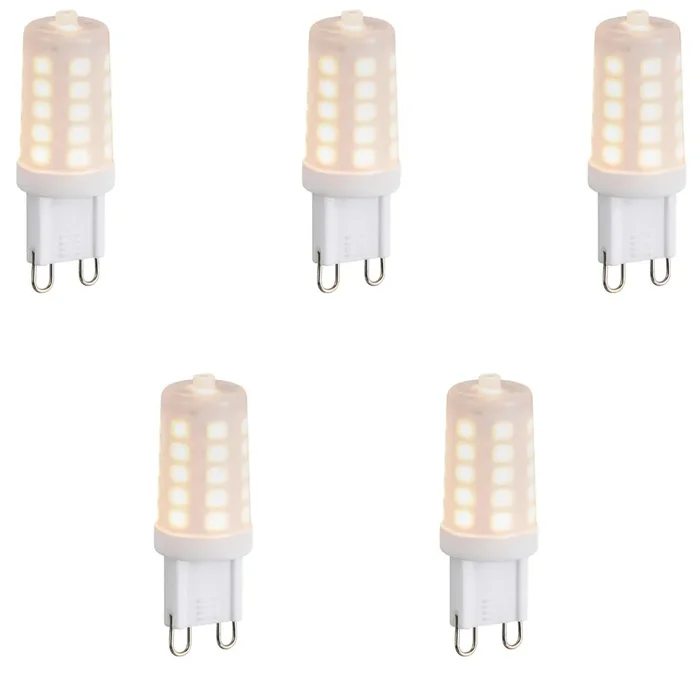 Sada stmívatelných LED G9 opál 5 ks