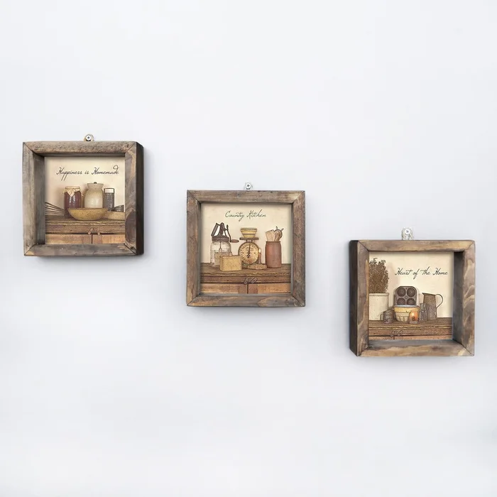 Sada tří obrazů 15x15 cm Wallity