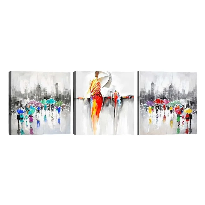 Sada tří obrazů Dancing in the Rain