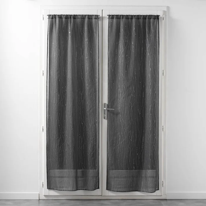 Sada záclon Filiane 70x200 cm, antracitová