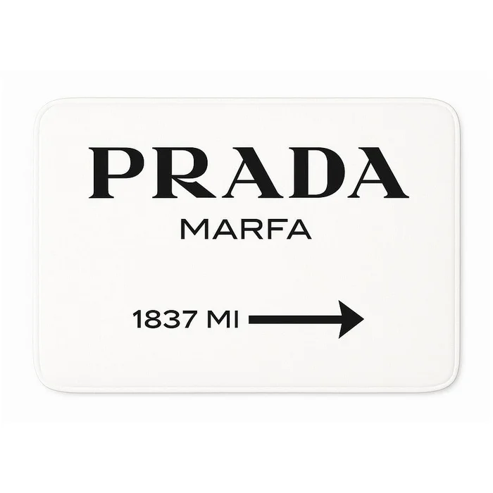 Sametová koupelnová předložka 60x100 cm Prada