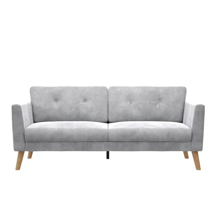 Sametová pohovka Gloria 82 cm šedá