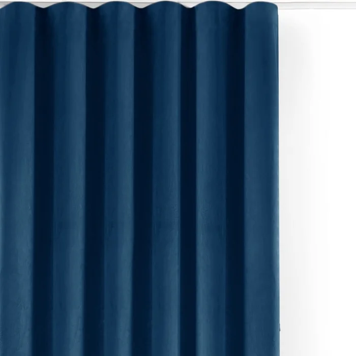 Sametový modrý závěs 400x175 cm Velto