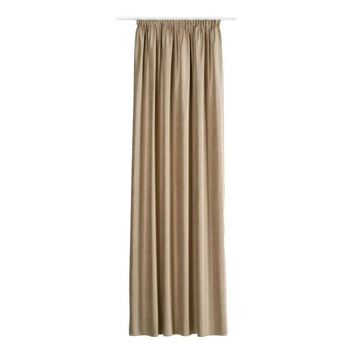 Sametový závěs Novara 140x260 cm Béžový