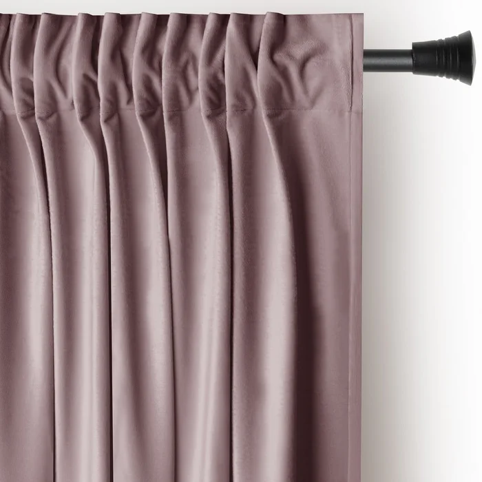 Sametový závěs Pleat 140x245 cm