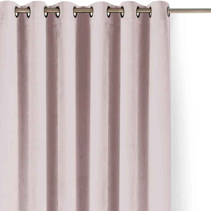 Sametový závěs Velto 530x250 cm růžový
