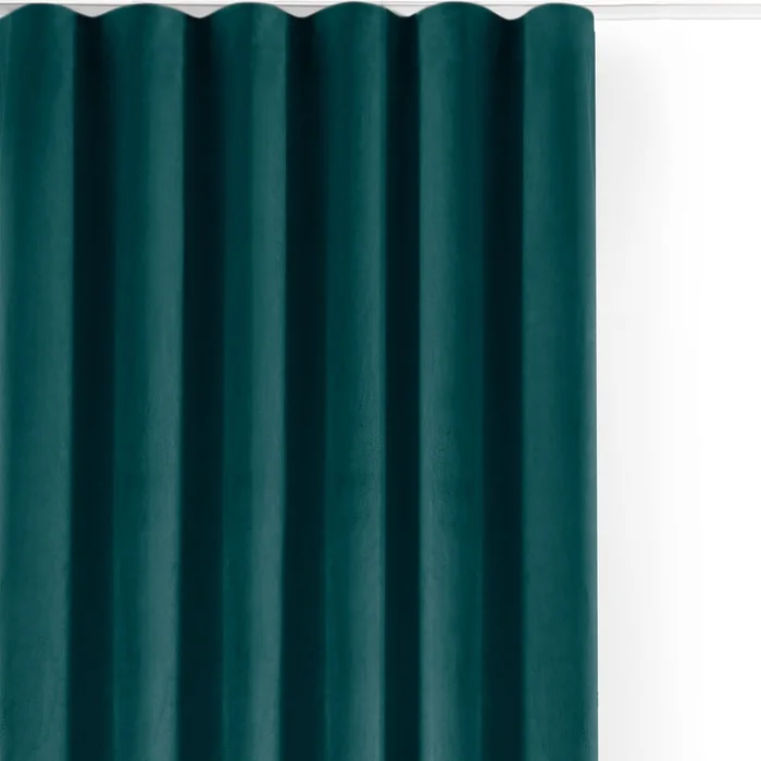 Sametový závěs Velto v petrolejové barvě 400x270 cm