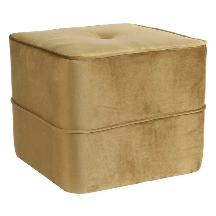 Sametový zlatý taburet Kiki