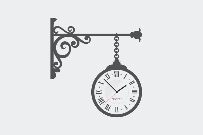 Samolepící hodiny Street Clock s bílým ciferníkem