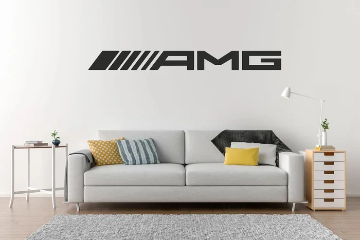 Samolepka AMG logo černá 40x4cm