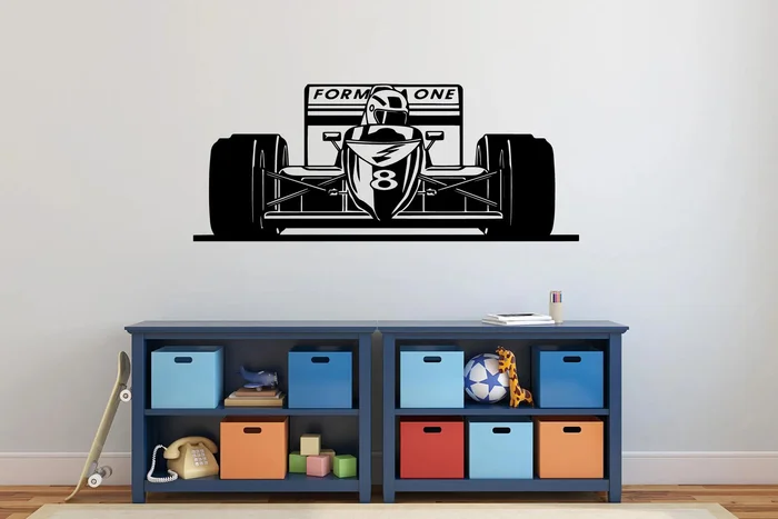 Samolepka na zeď Formule světle růžová 50x61 cm