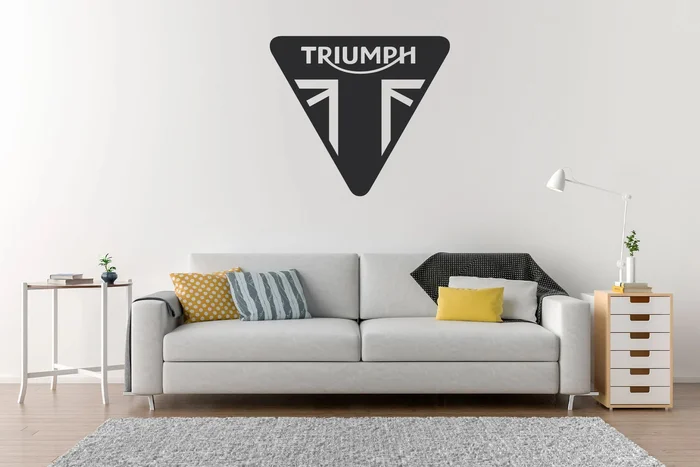 Samolepka na zeď Triumph černá 40x35cm