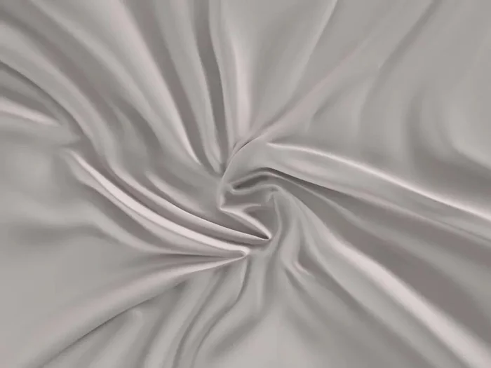 Saténové prostěradlo Luxury Collection světle šedé 100x200 cm