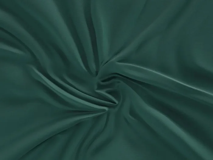 Saténové prostěradlo Luxury Collection tmavě zelené 100x200 cm