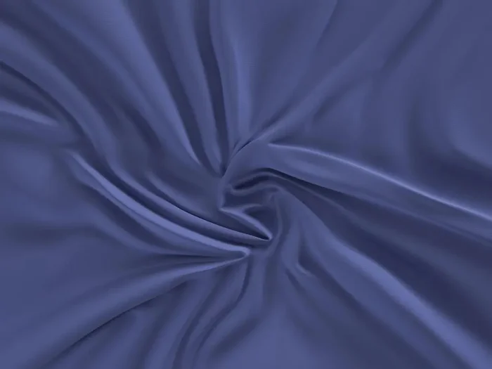 Saténové prostěradlo s gumou 120x200 cm tmavě modré