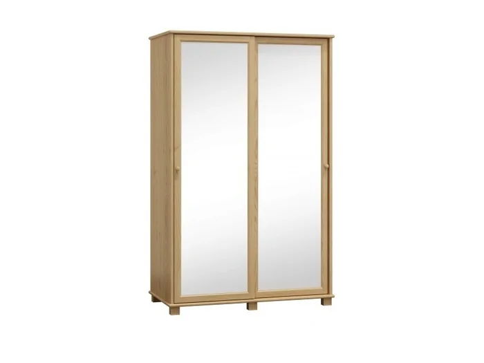 Šatní skříň BHAGIRA 2D, 120 cm, masiv borovice