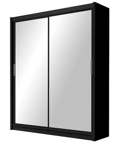 Šatní skříň DRETIN 160 cm, černá