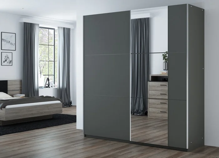 Šatní skříň ENELMO 200 grafit