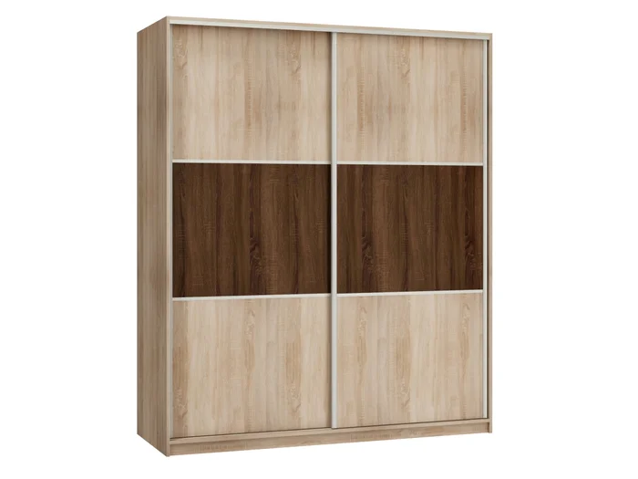 Šatní skříň MELROSE 2A – dub sonoma, 180 × 216 × 65 cm, 5 let záruka