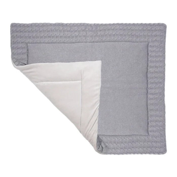 Šedá bavlněná hrací podložka Kindsgut Mat 70x90 cm