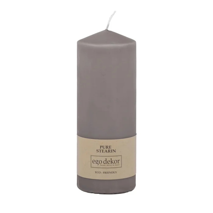 Šedá minimalistická svíčka Eco candles by Ego dekor